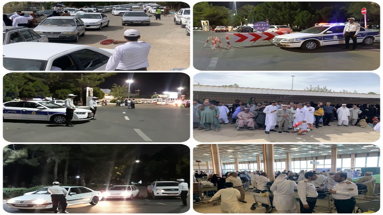 پایان تمهیدات ترافیکی پلیس راهور ویژه بازگشت حجاج در زاهدان