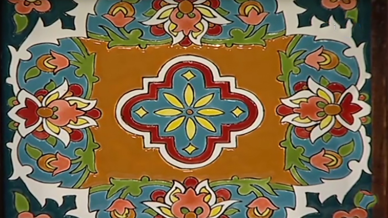 آشنایی با نقاشی روی کاشی + فیلم