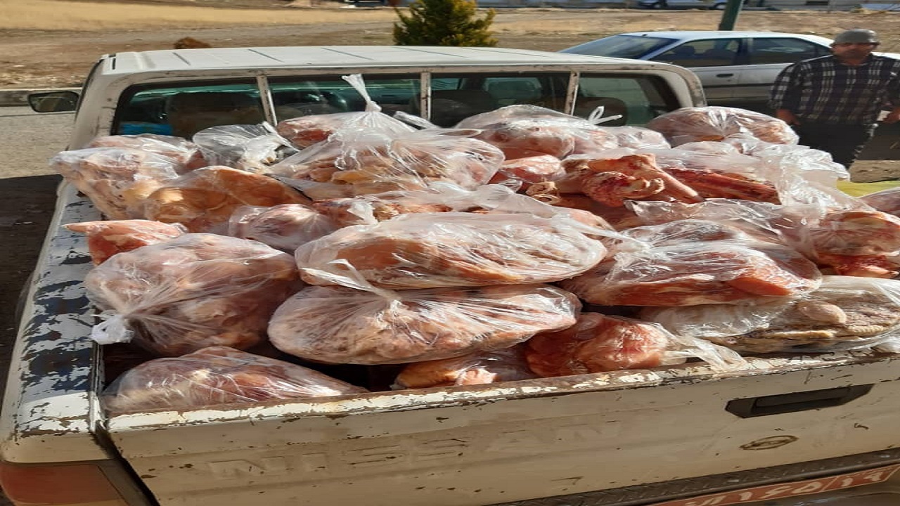 کشف محموله گوشت تاریخ گذشته در ساوجبلاغ