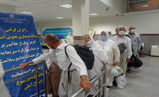 استقبال از حاجیان کردستانی + تصاویر