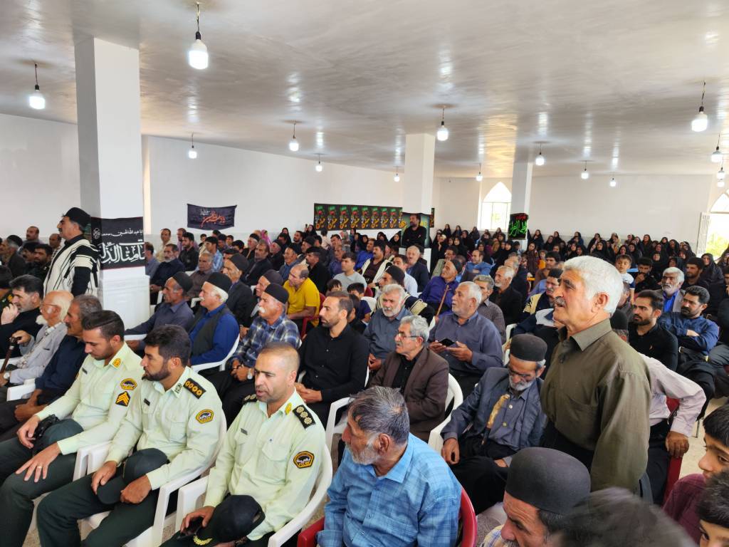حضور مسئولان در مراسم افتتاح مسجد