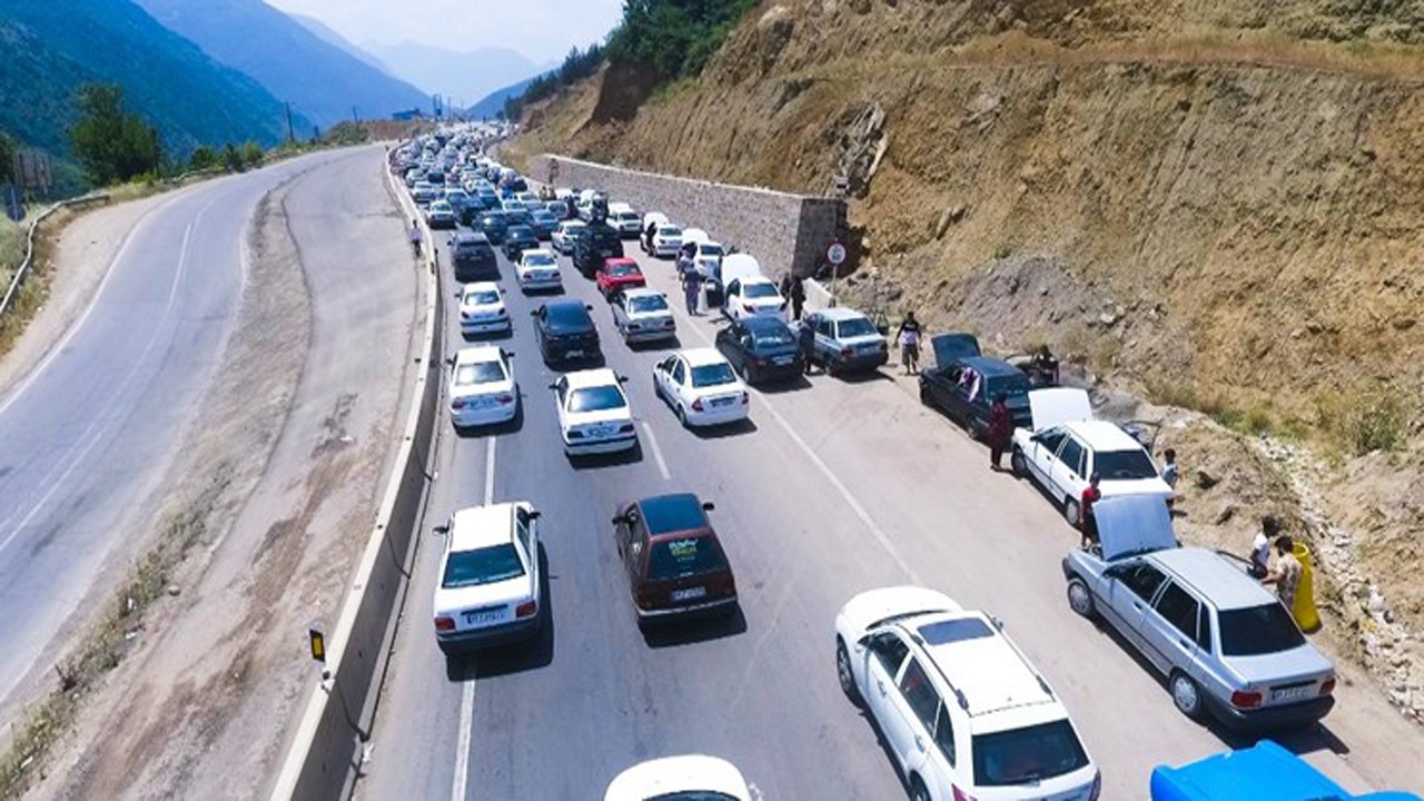 ترافیک در جاده‌های شمال سنگین شد