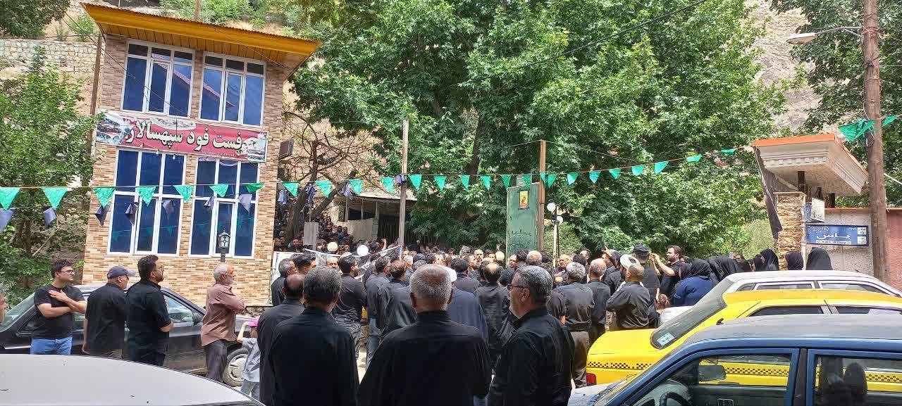 مراسم عزاداری ماه محرم در جاده چالوس