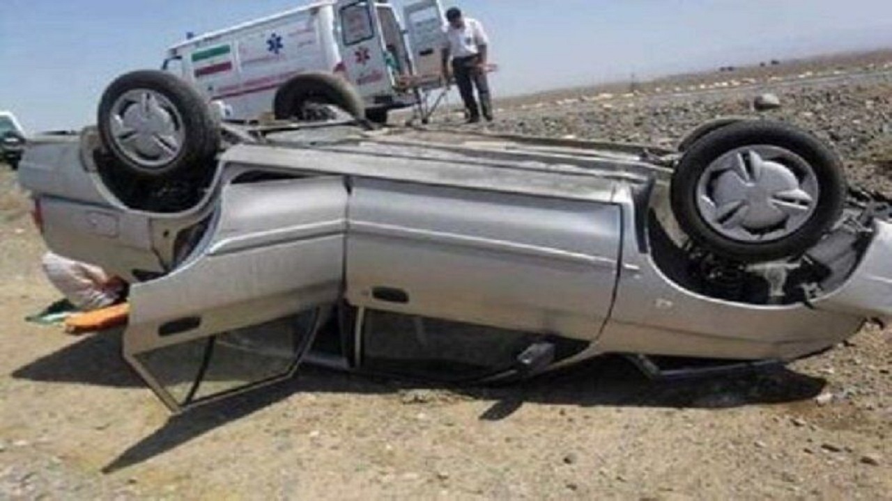 واژگونی یک دستگاه خودرو در زنجان پنج مصدوم برجا گذاشت