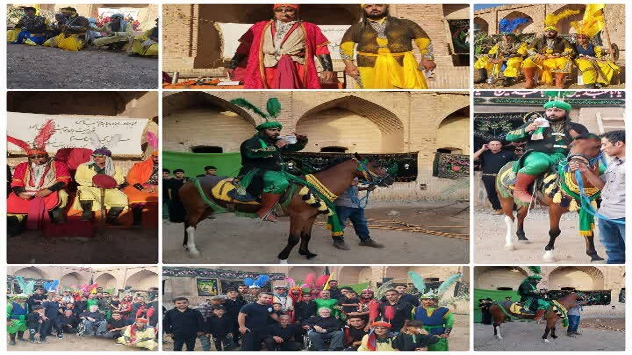 برگزاری آیین تعزیه خوانی در کاروانسرای عهد صفوی + تصاویر