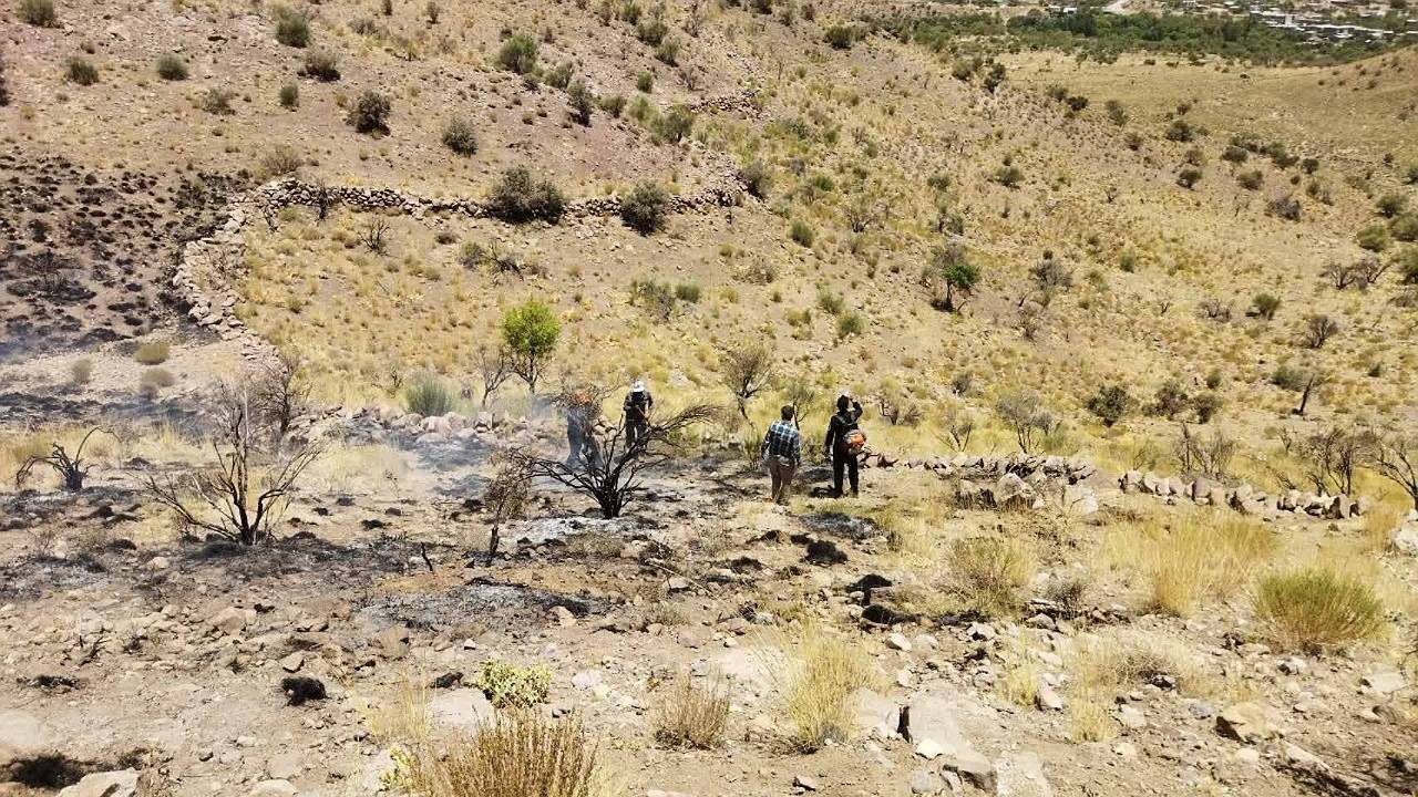 مهار آتش سوزی در رزگله آبدر شهربابک