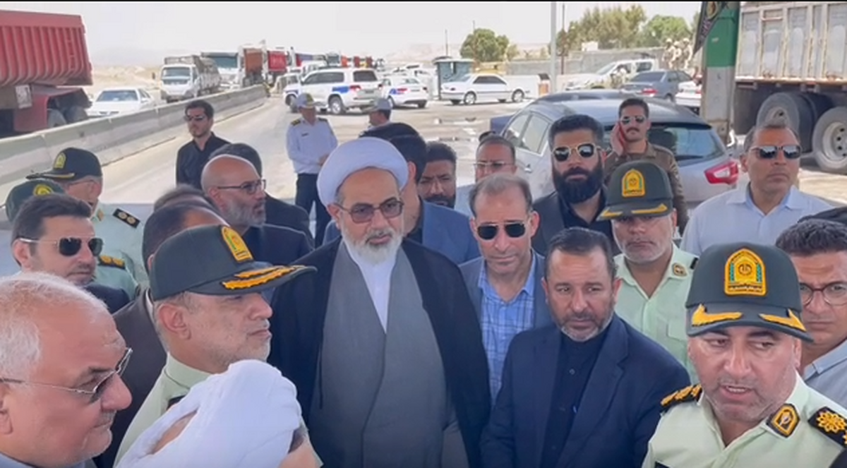 بازدید رئیس سازمان قضایی نیرو‌های مسلح از وضعیت ایست و بازرسی قطرویه شهرستان نی ریز