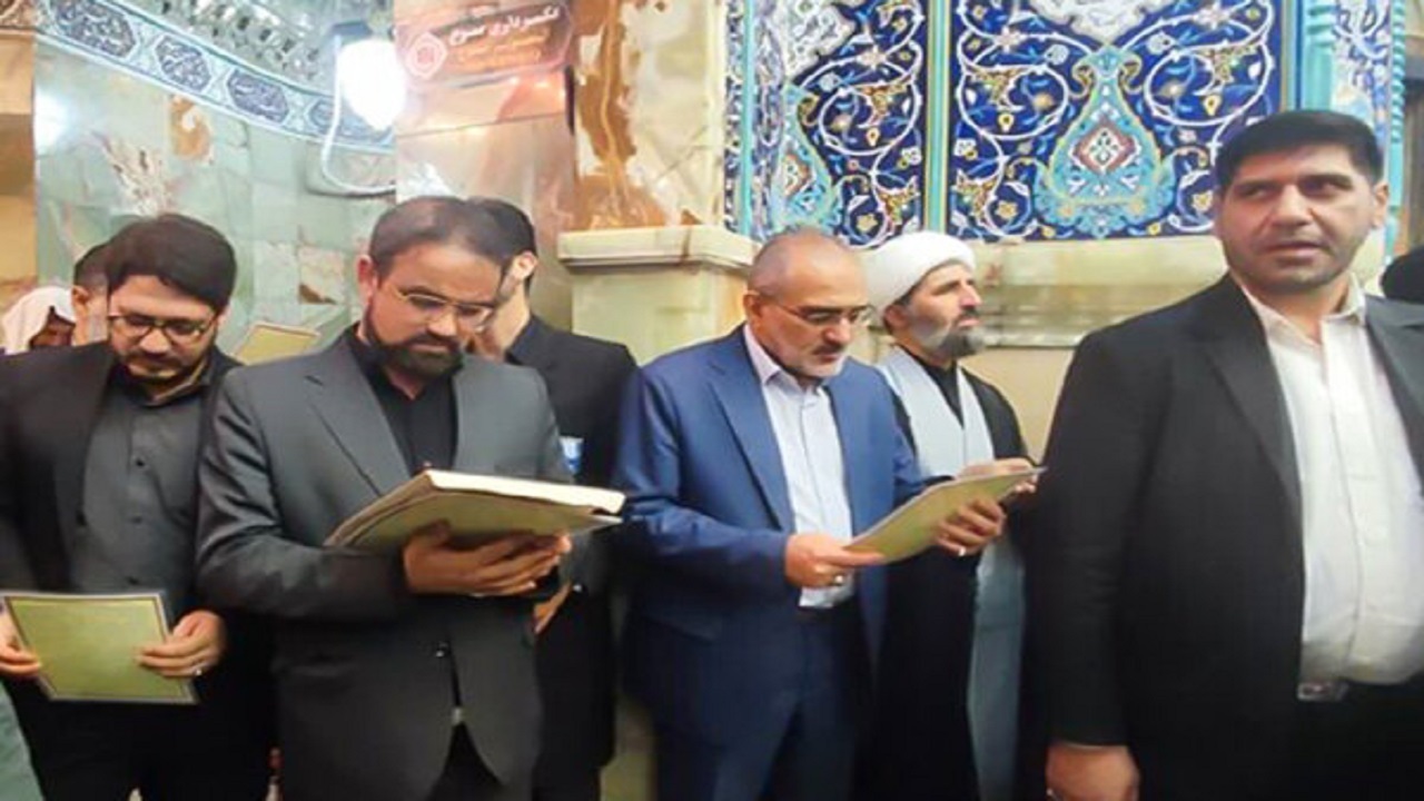 معاون امور مجلس رئیس جمهور حرم حضرت معصومه (س) را زیارت کرد