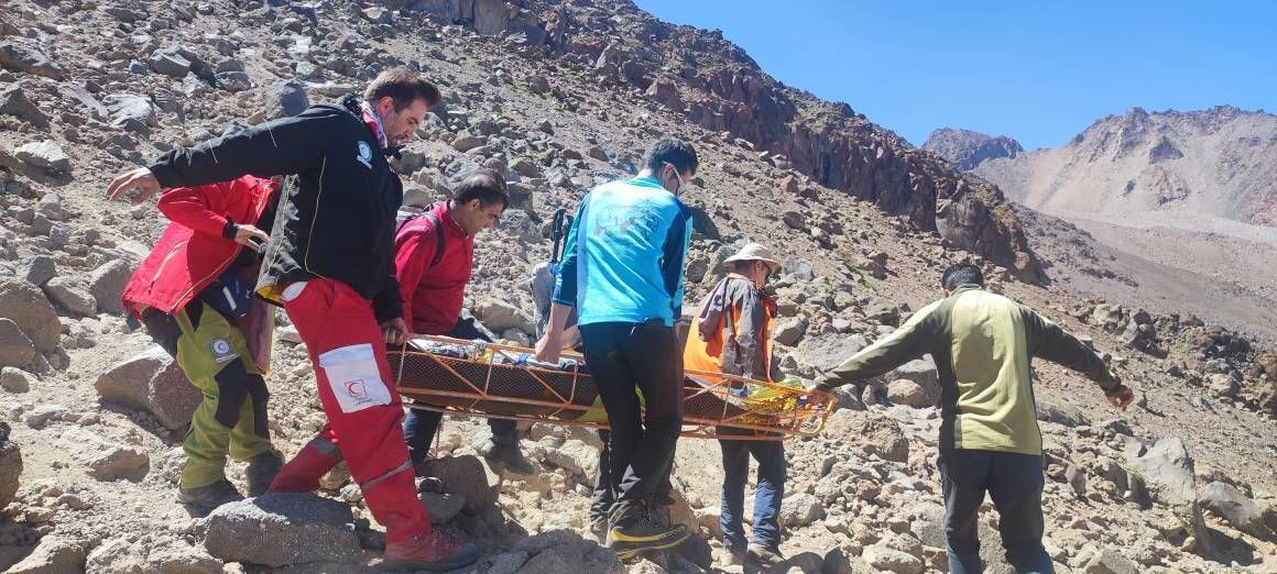 انتقال پیکر مرد ۵۸ ساله در اثر ایست قلبی در ارتفاعات سبلان