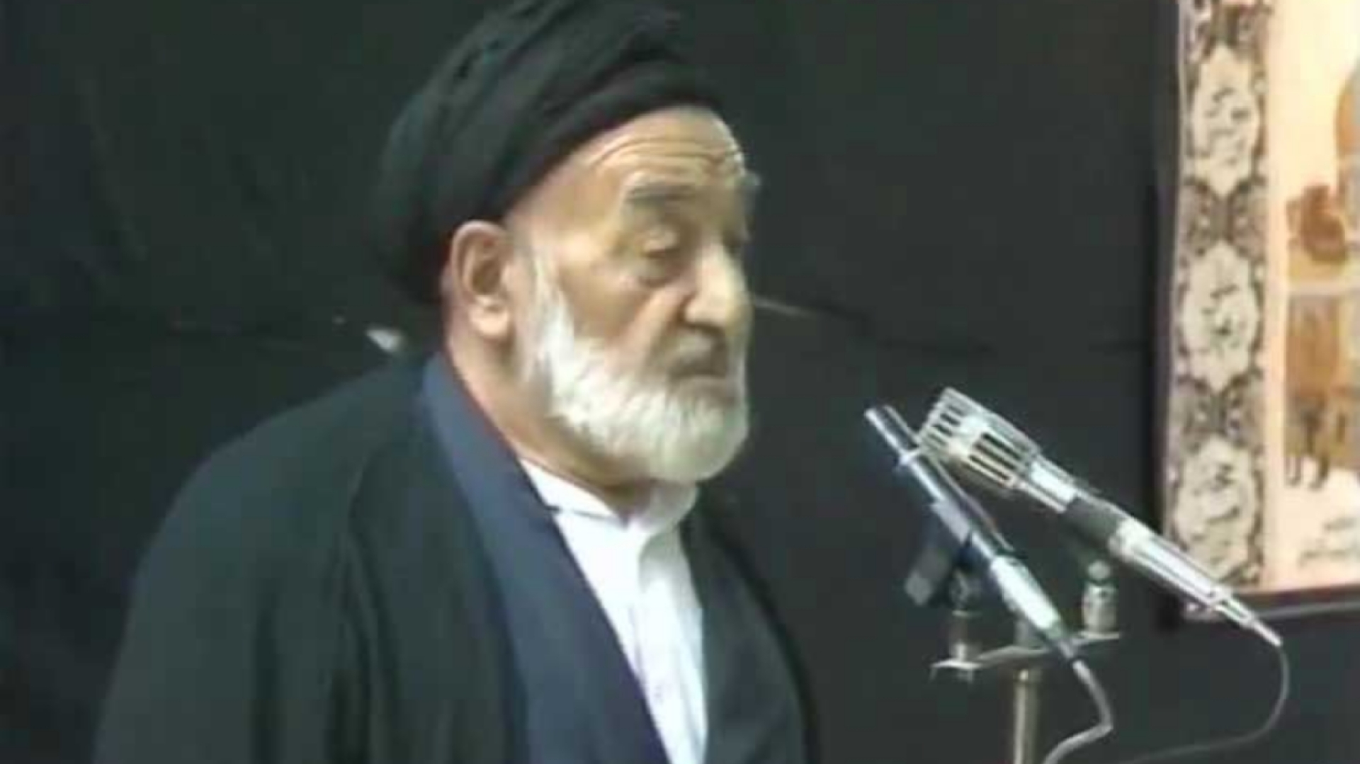 مداحی مرحوم کوثری در رثای حضرت سیدالشهدا(ع) + فیلم