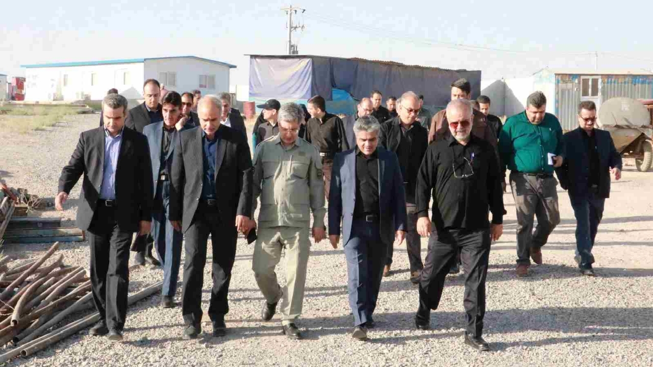 بازدید از روند پیشرفت پروژه تصفیه خانه سپتاژ مشهد