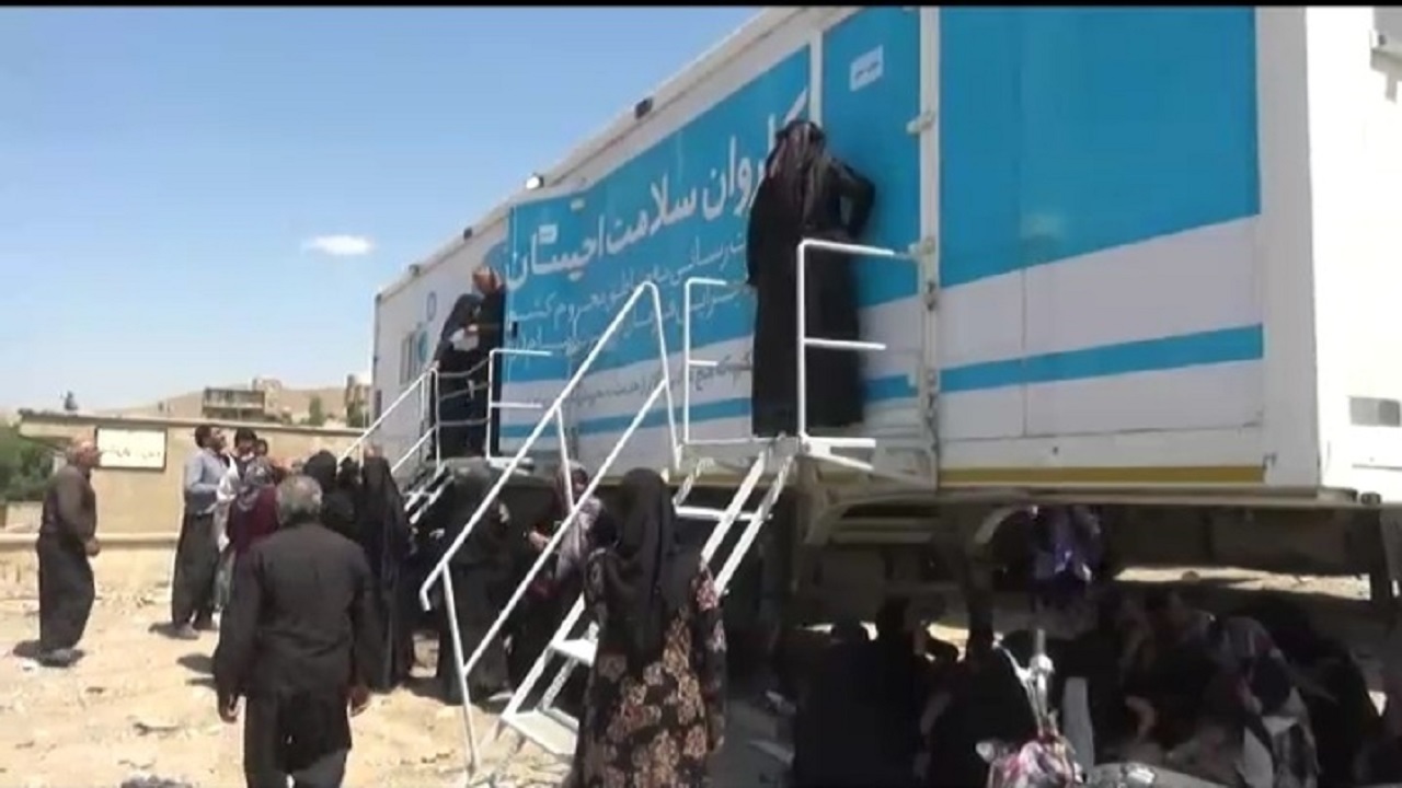 برپایی بیمارستان صحرایی درمناطق محروم دلفان
