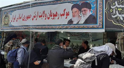 برپایی موکب رهپویان ولایت ارتش در مرز رسمی خسروی