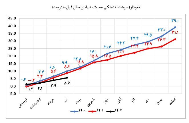نرخ رشد ۱۲ ماهه