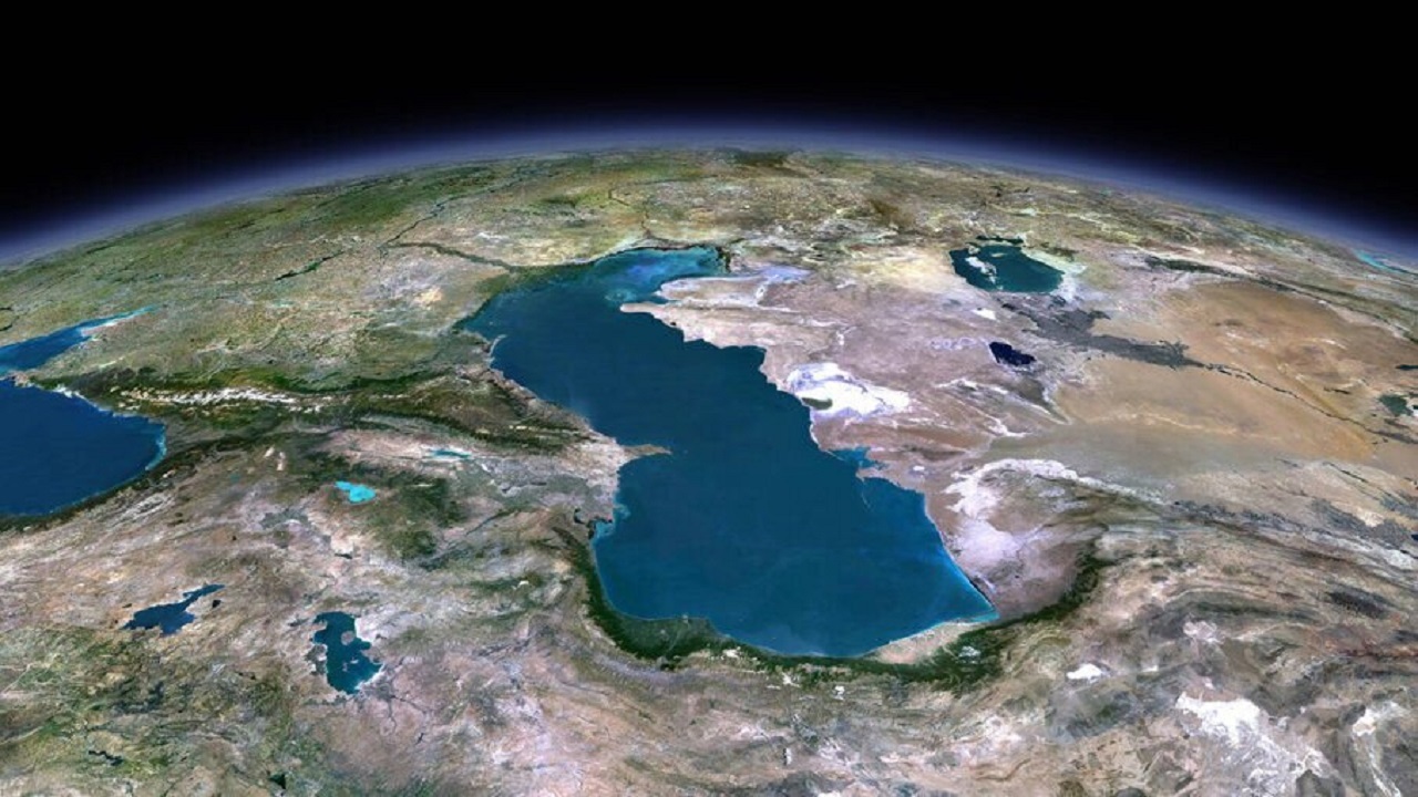 سازمان فضایی ایران کاهش سطح آب دریای خزر را تایید کرد