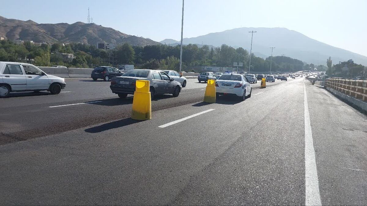 پرترافیک ترین محدوده آزاد راه تهران کرج تعریض شد