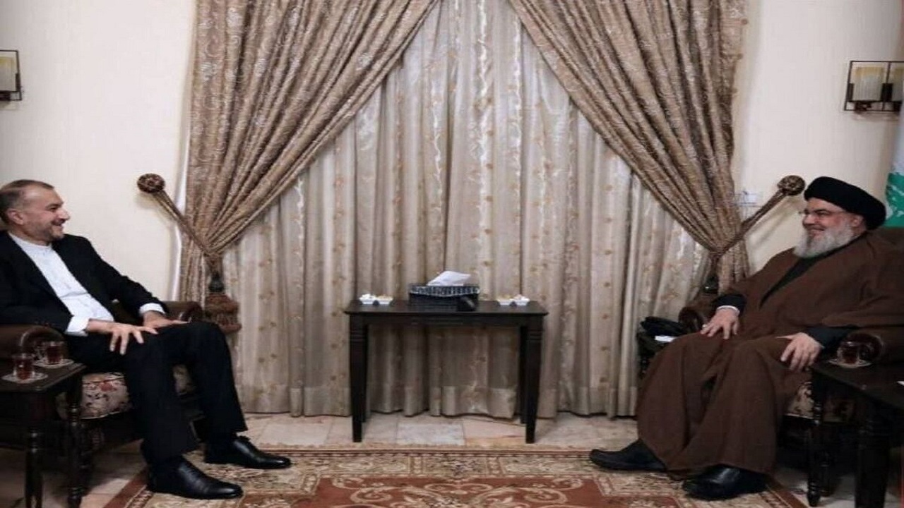 پیام امیر عبداللهیان به سیدحسن نصرالله و وزیر خارجه لبنان