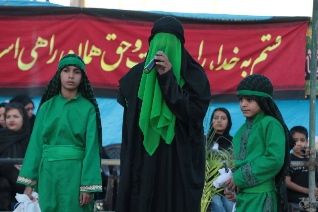 برگزاری مراسم تعزیه خوانی در شهرک ولایت کرمان + تصاویر