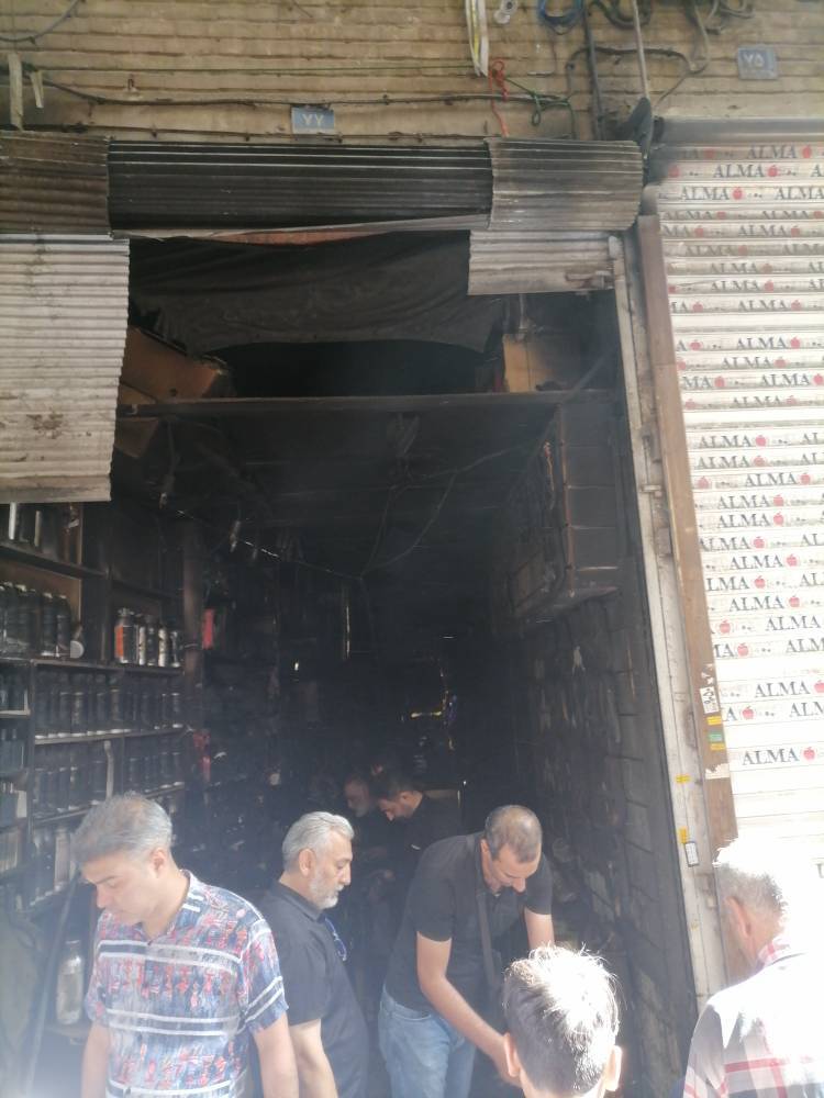 آتش&zwnj;سوزی ۳۰ باب مغازه