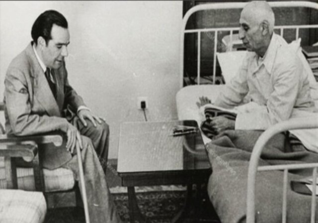 دکتر محمد مصدق و دکتر حسین فاطمی