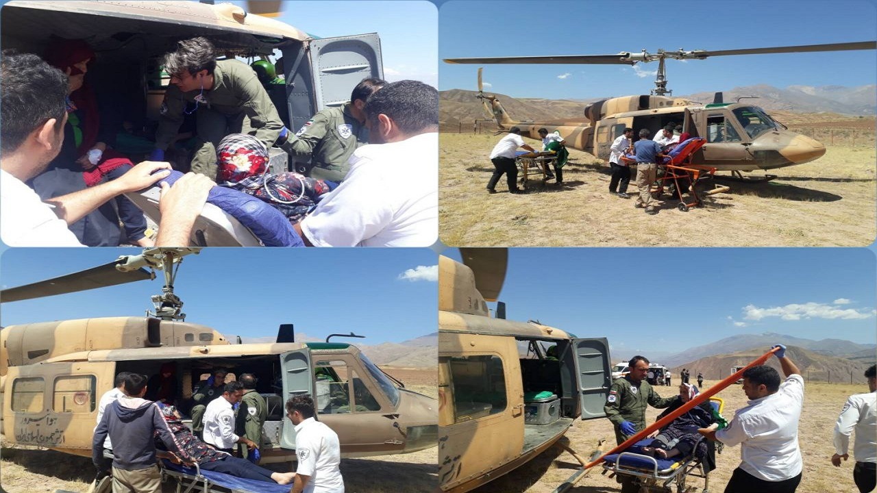 نجان جان ۳ بیمار با یک پرواز