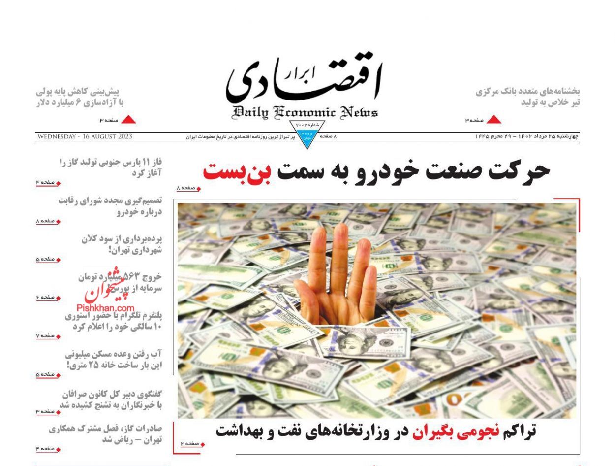 روزنامه ابرار اقتصادی