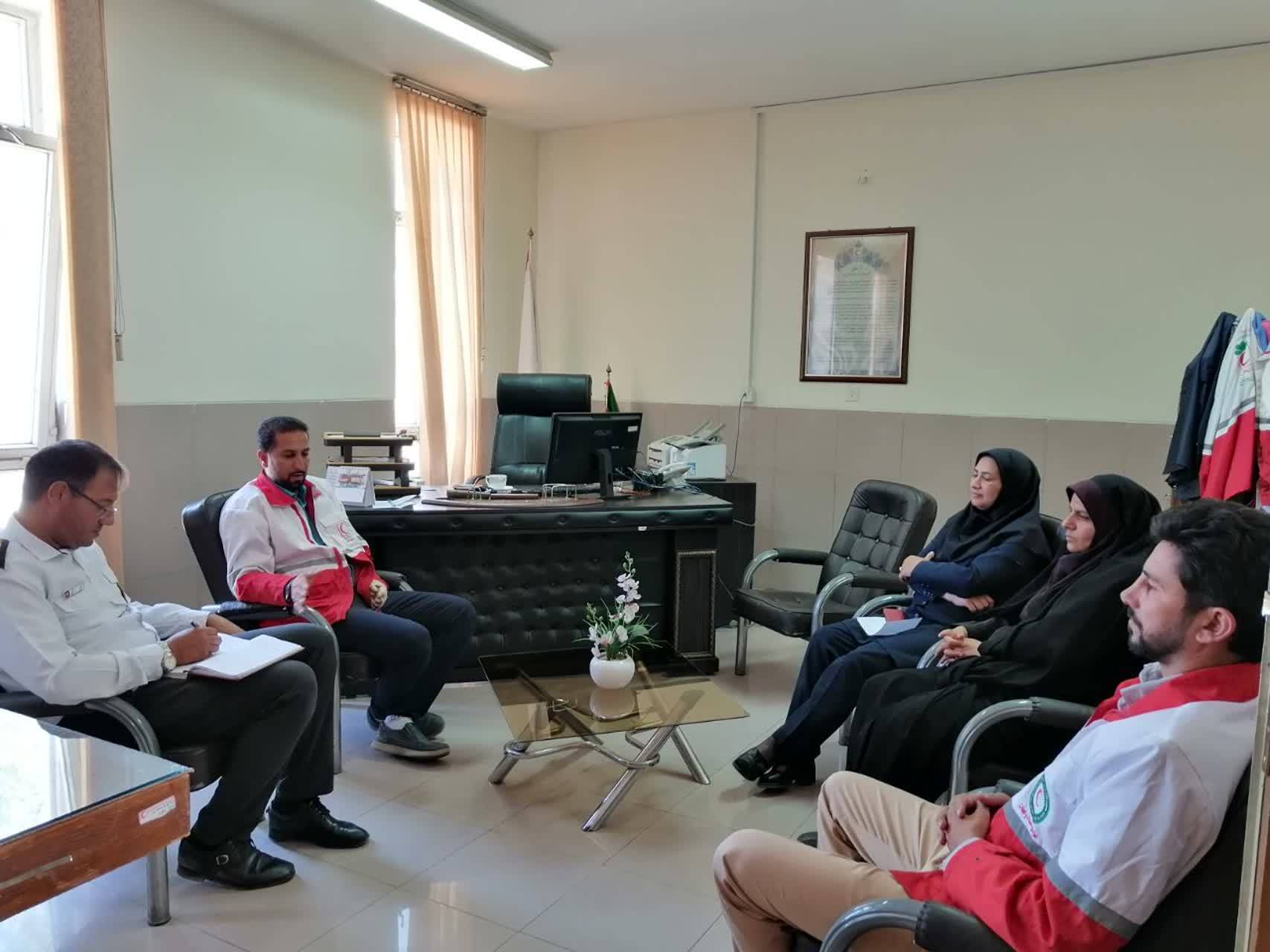 دیدار تعاملی آتش نشانی و هلال احمر زرند برگزار شد