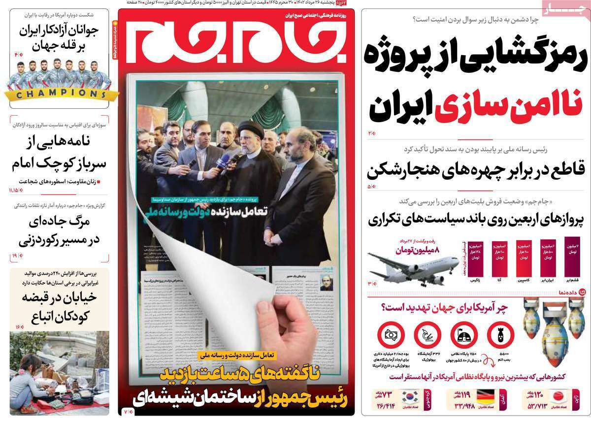 روزنامه جام جم