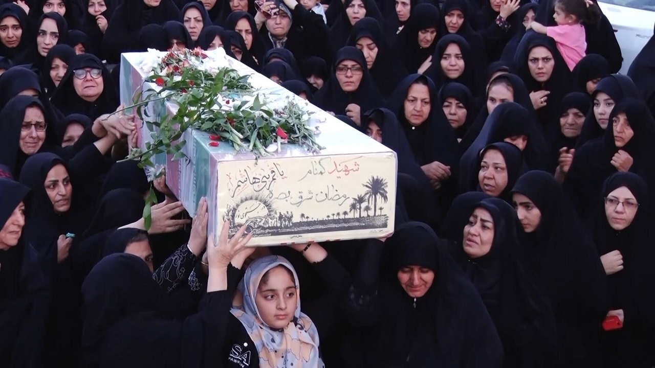 تشییع  پیکر شهید گمنام در کاشان