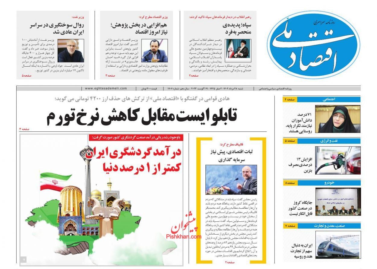 روزنامه اقتصاد ملی