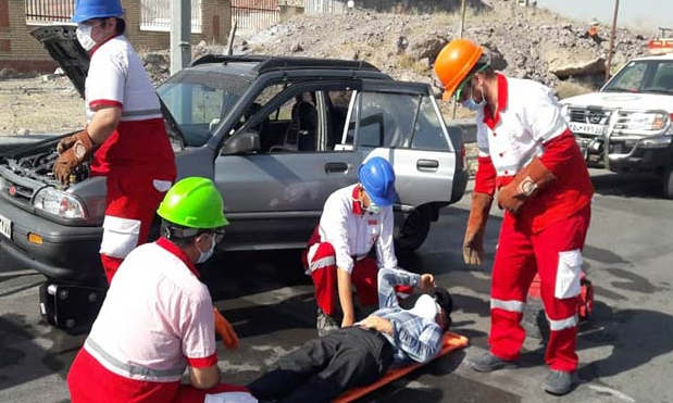 امدادرسانی به ۶۰ نفر توسط نجاتگران هلال احمر خوزستان