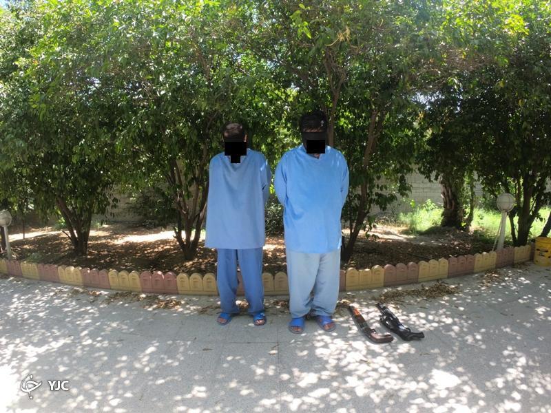 دستگیری قاتل و همدستش