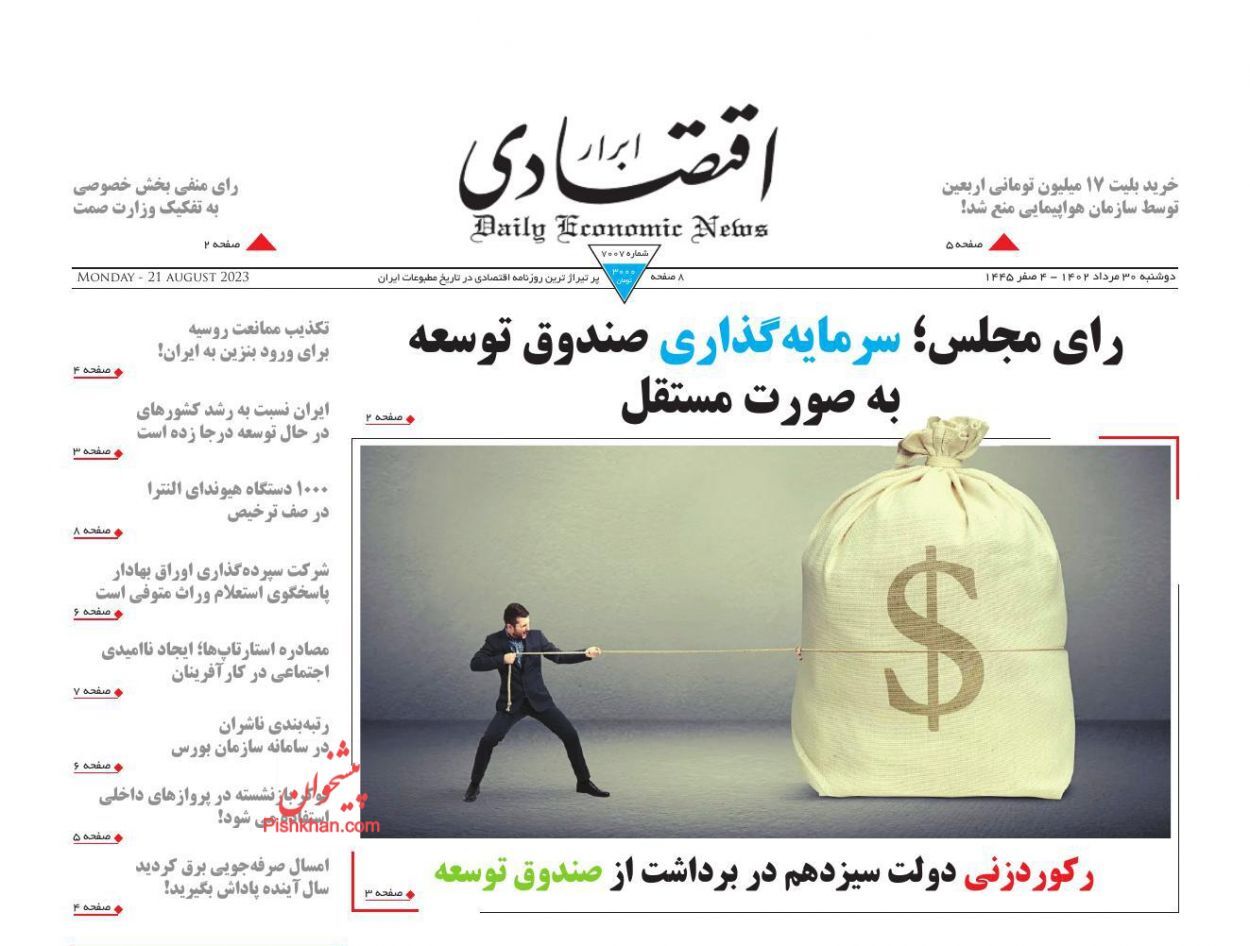 روزنامه ابرار اقتصادی