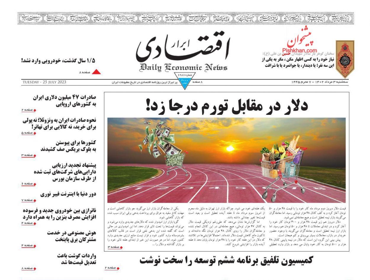 روزنامه ابرار اقتصادی
