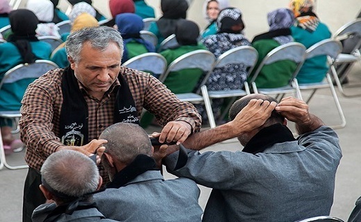 عزاداری محرم و تعزیه خوانی در کمپ معتادان متجاهر+تصاویر