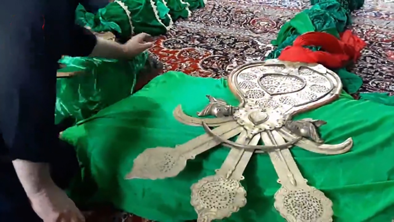 برگزاری آیین علم بندان در ماسوله + فیلم