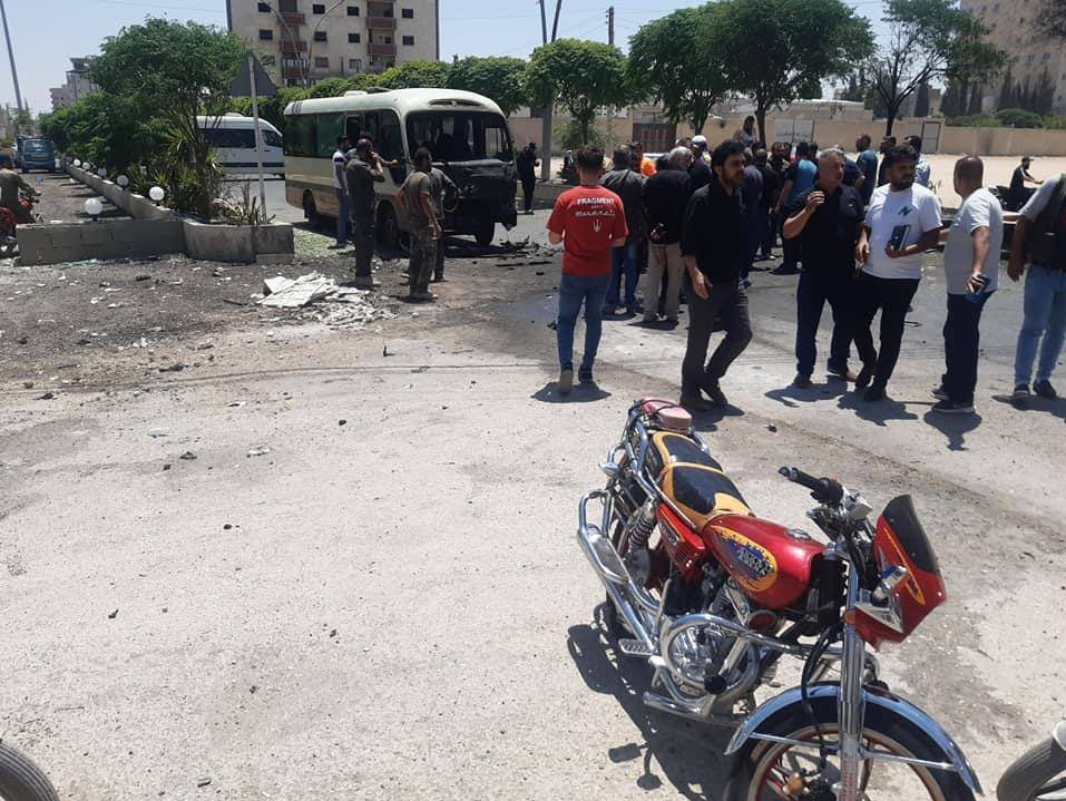 دو زخمی در انفجار حومه دمشق