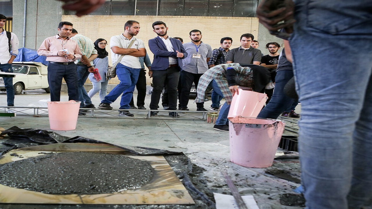 مرحله نهایی مسابقات ملی بتن در مشهد آغاز شد