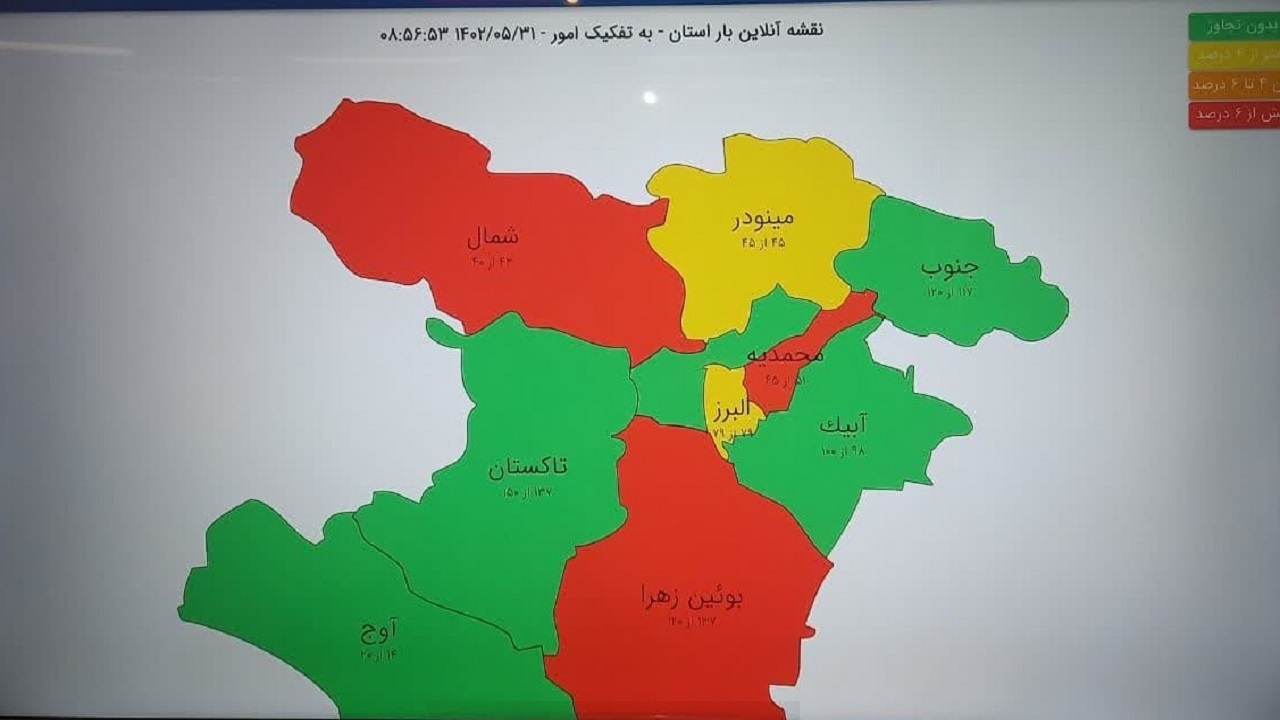 خوش مصرف‌ترین مناطق برقی استان قزوین کدامند؟