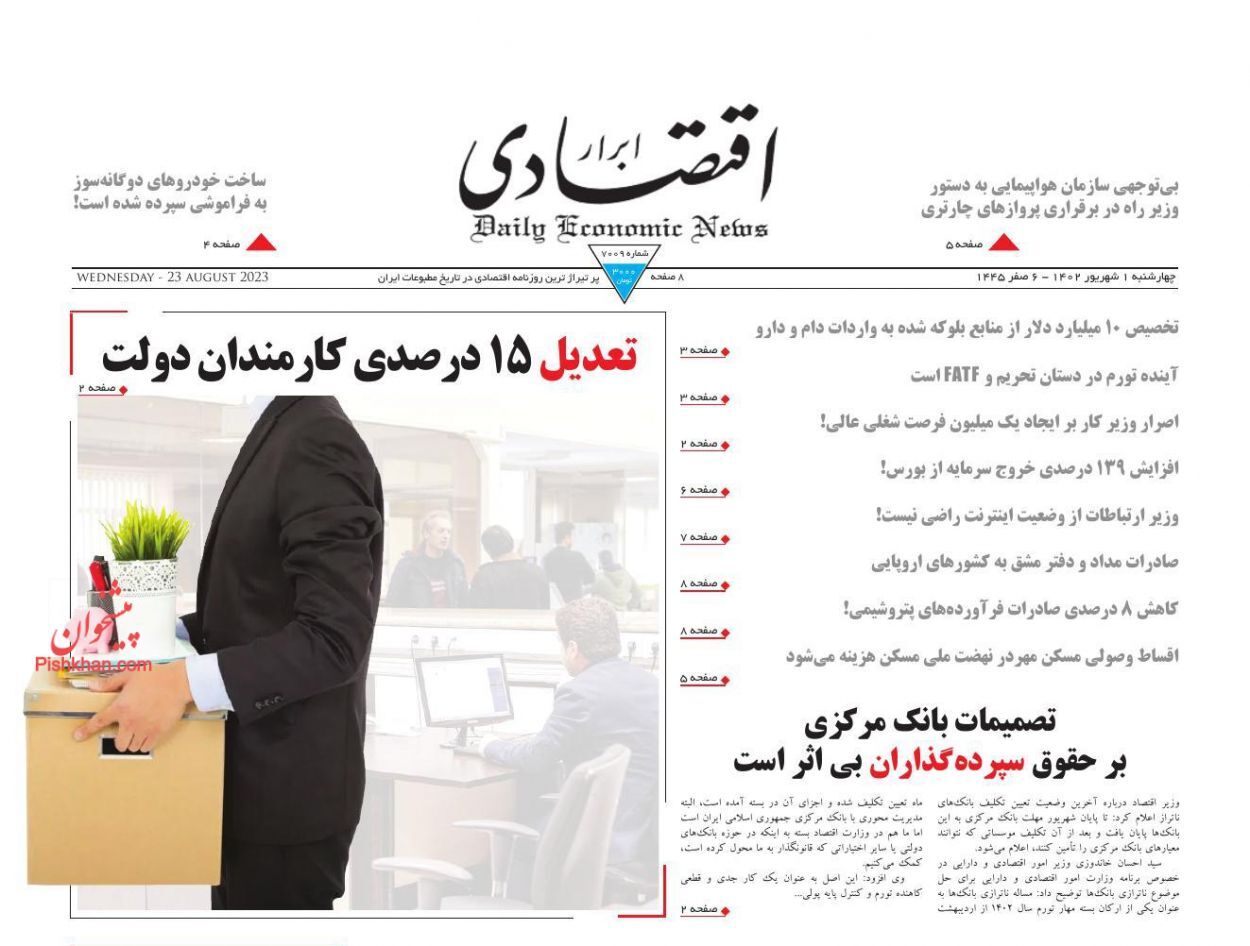 روزنامه ابرار اقتصادی