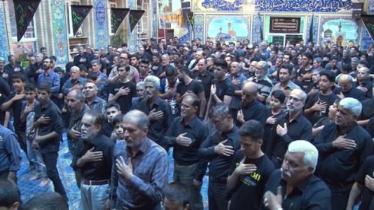 عزاداری مردم سمنان در شب‌های محرم + فیلم