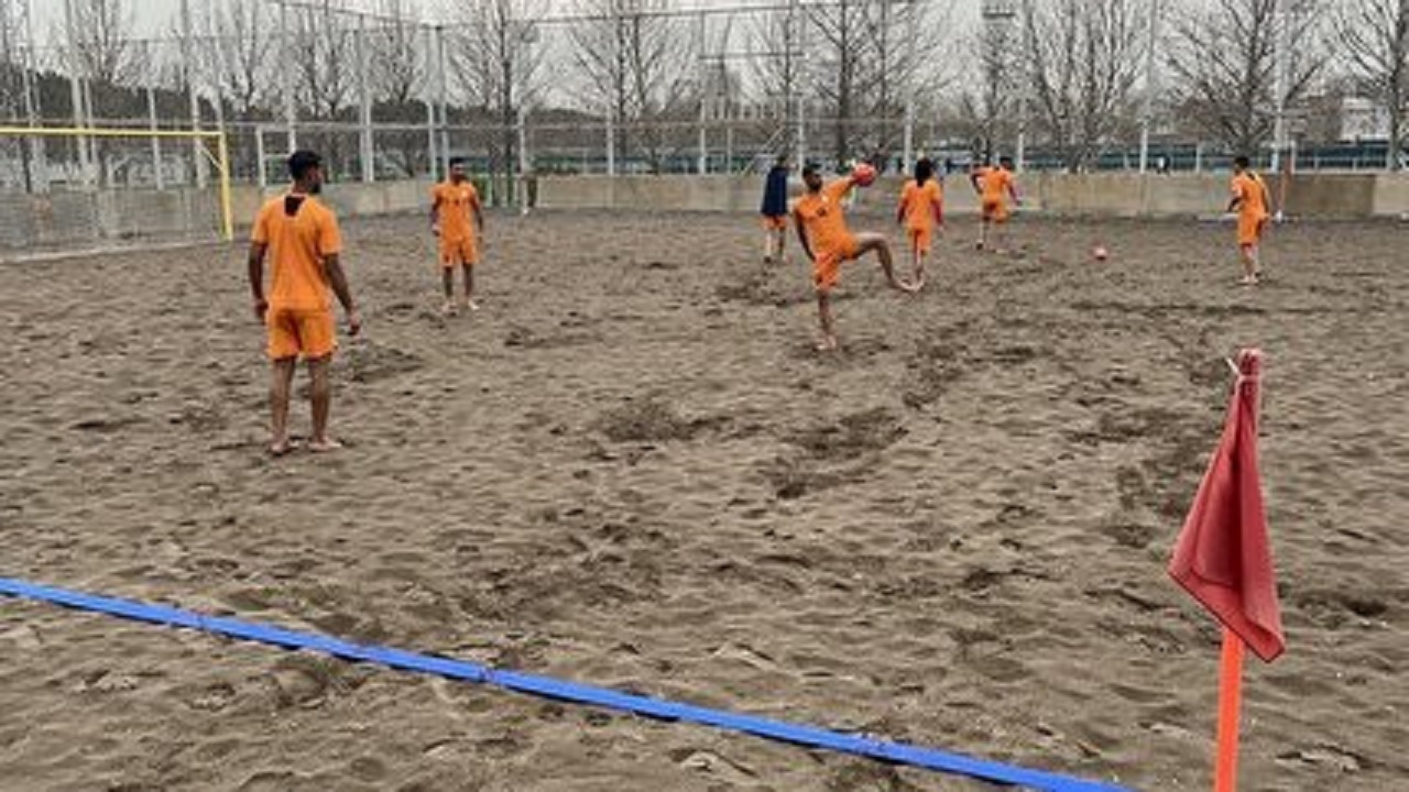 برگزاری اردوی تیم ملی فوتبال ساحلی