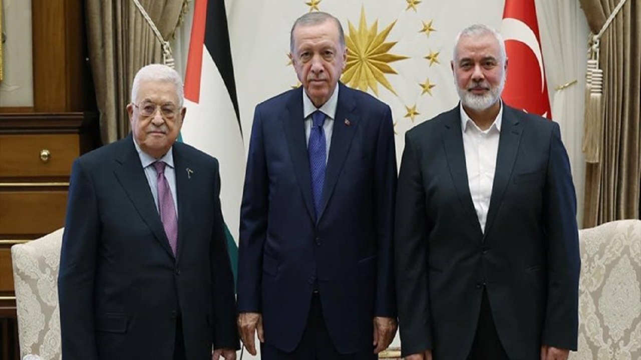 اردوغان با محمود عباس و هنیه دیدار کرد