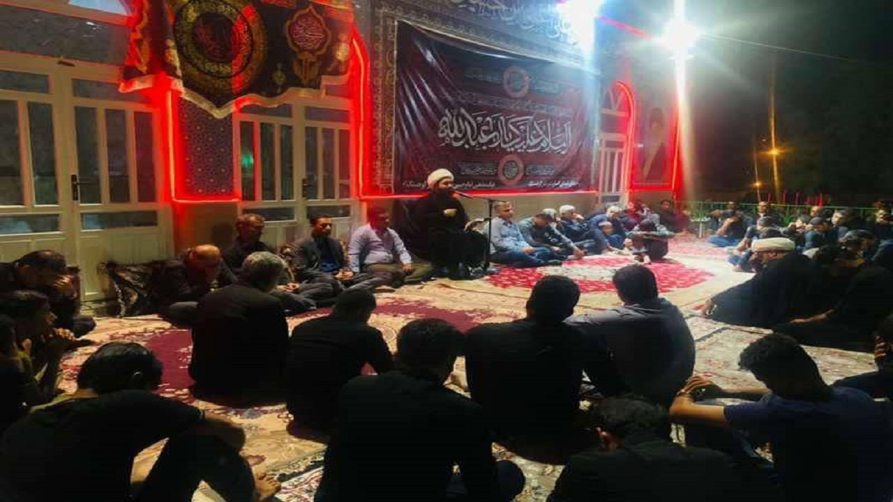 مجلس عزای سیدالشهدا (ع) در بندر کوهستک با حضور مسئولان + تصاویر