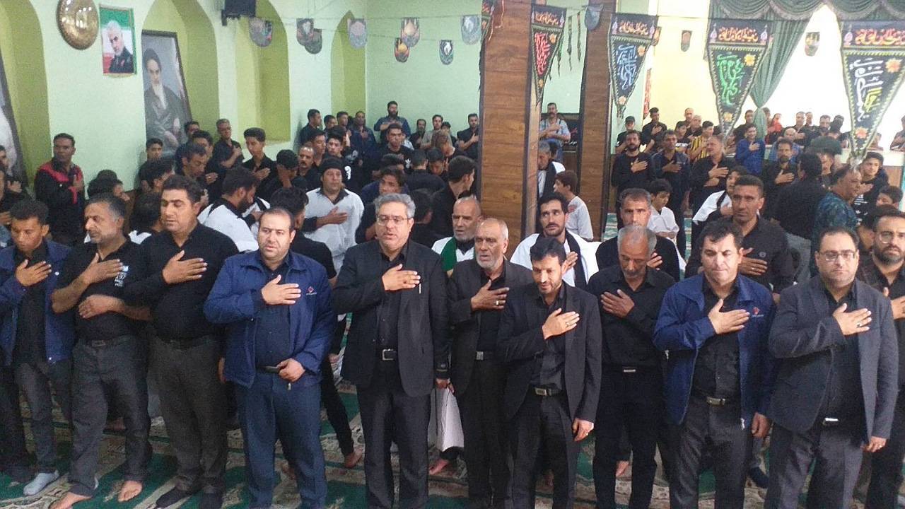  برگزاری مراسم عزاداری در منطقه معدنی همکارِ کوهبنان