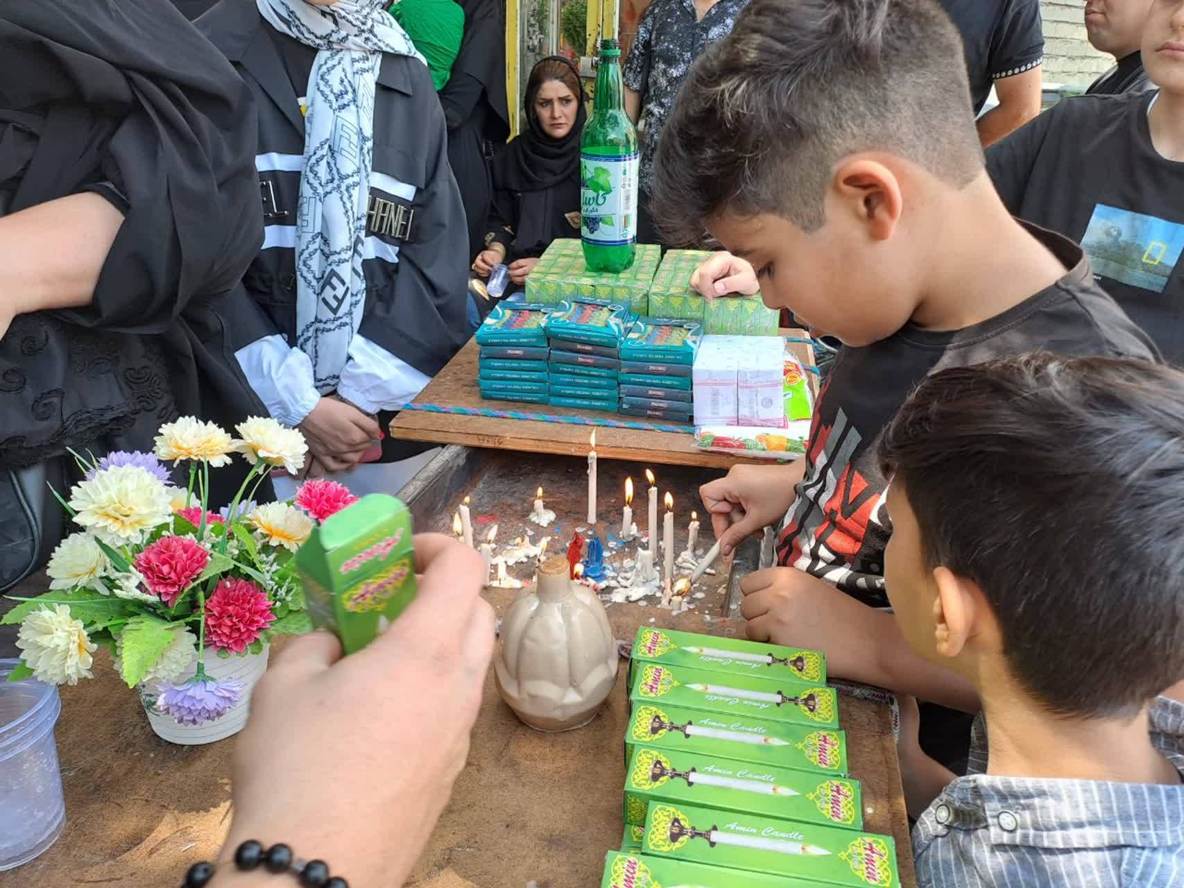 حضور کودکان در ایستگاه صلواتی