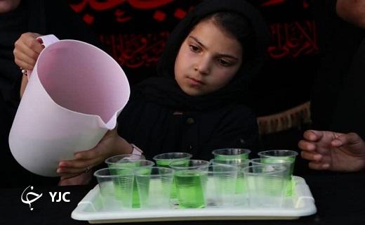 برپایی موکب شهدا در شب در دهستان سبزدشت بافق+تصویر