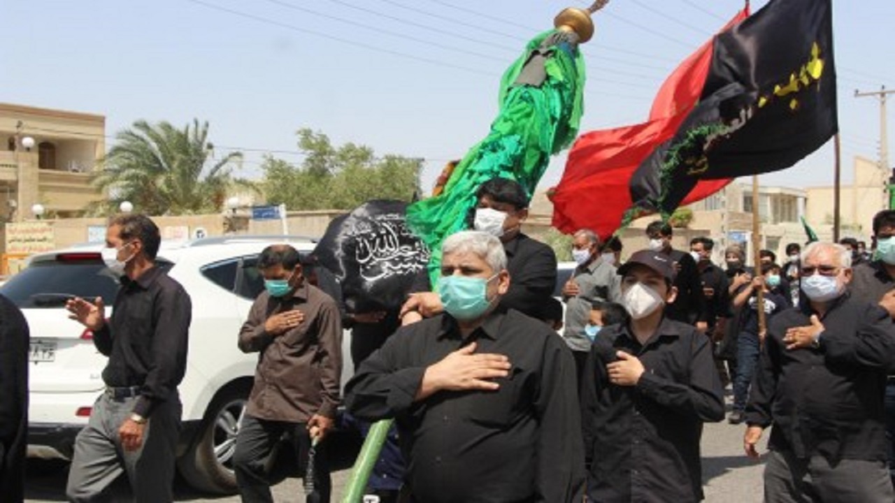 توفان با سرعت ۱۰۴ کیلومتری هم مانع عزاداری مردم سیستان نشد