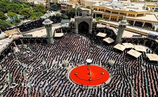 جلوه هایی از نماز جمعه عاشورایی قم