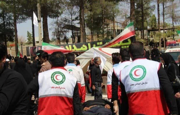 مشارکت امدادگران خوزستانی در پوشش امدادی تاسوعا و عاشورای حسینی